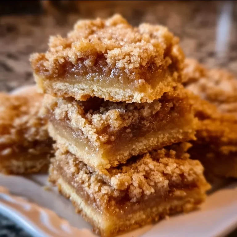 Delicious homemade Apple Crisp Bars with a crunchy topping and sweet apple filling