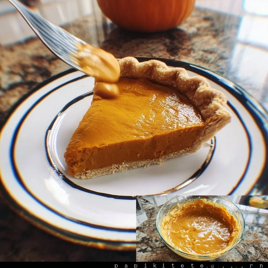 Delicious homemade pumpkin pie with whipped cream on top