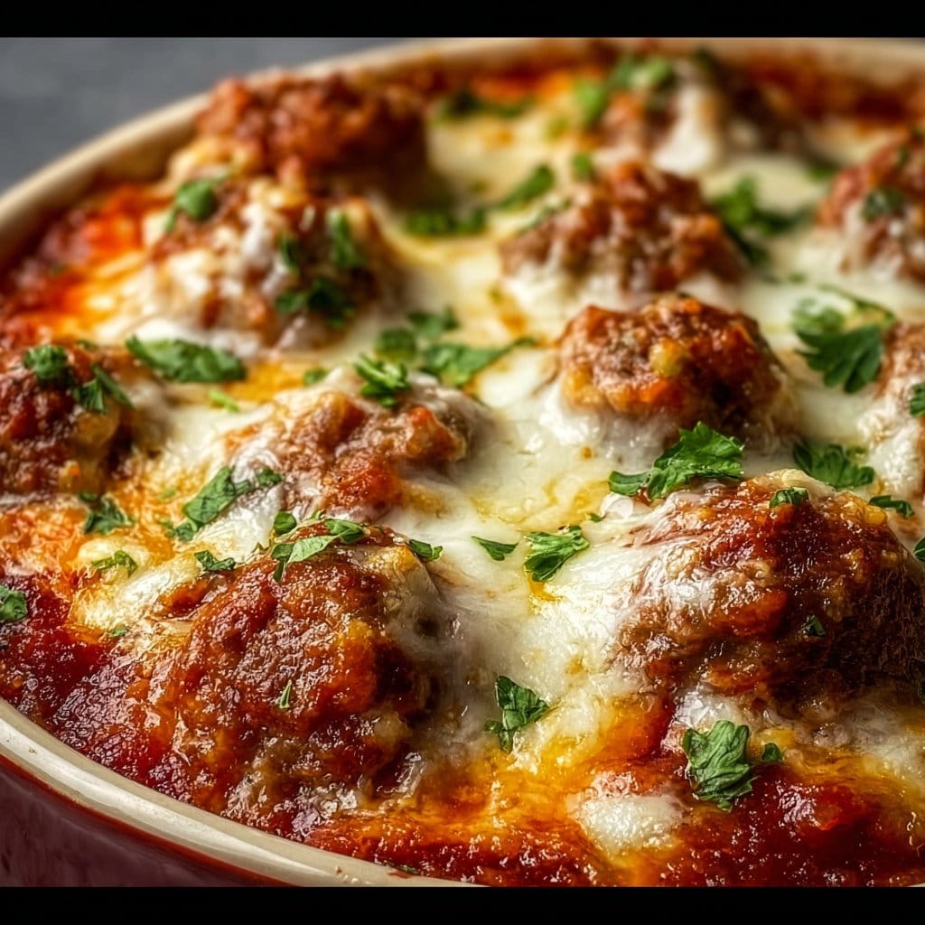 Irresistible Keto Meatball Parmesan Casserole – Cheesy Low-Carb Comfort Food