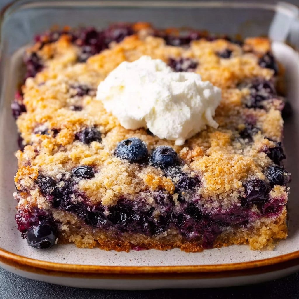 Low Carb Blueberry Dump Cake