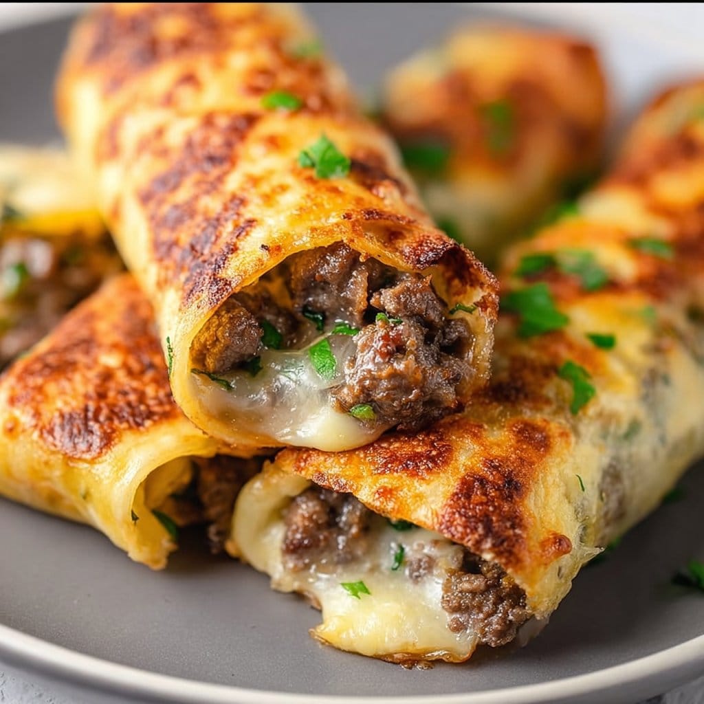 Keto Philly Cheesesteak Rolls