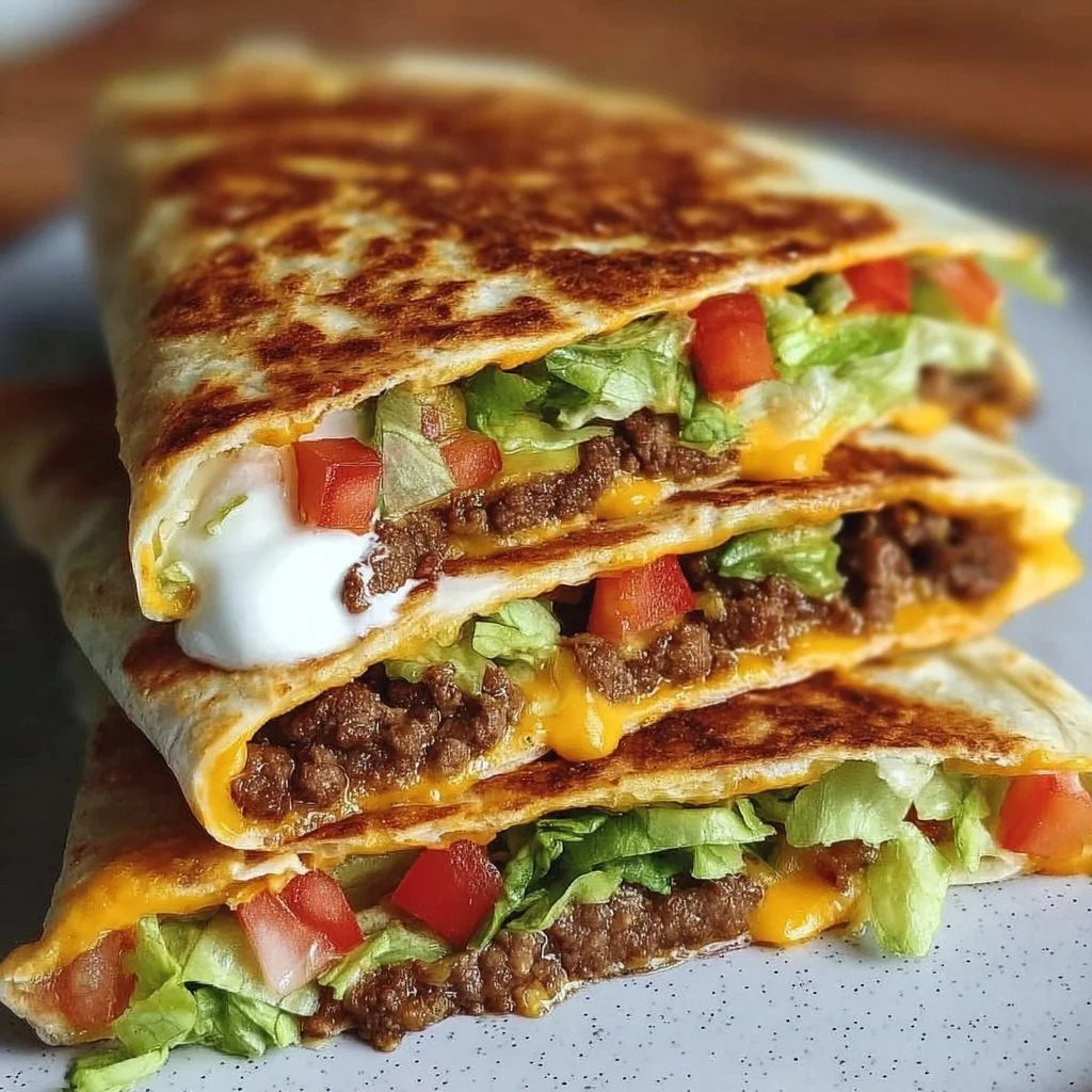 Delicious Keto Crunchwraps recipe featuring layers of low-carb ingredients