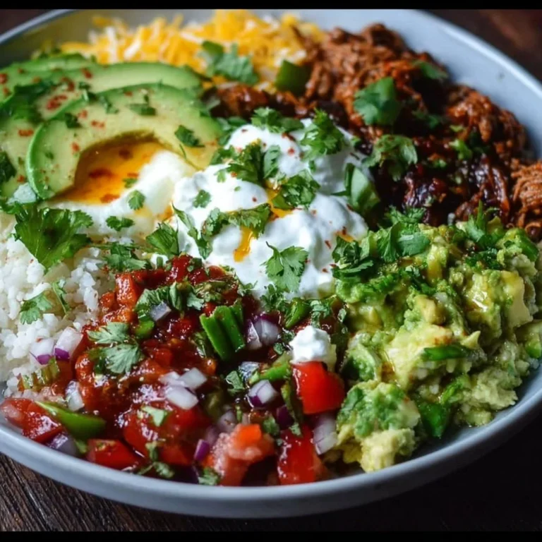 Easy low carb burrito bowl, protein-packed breakfast in 25 minutes