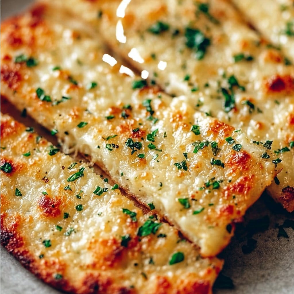Cheesy Keto Garlic Flatbread