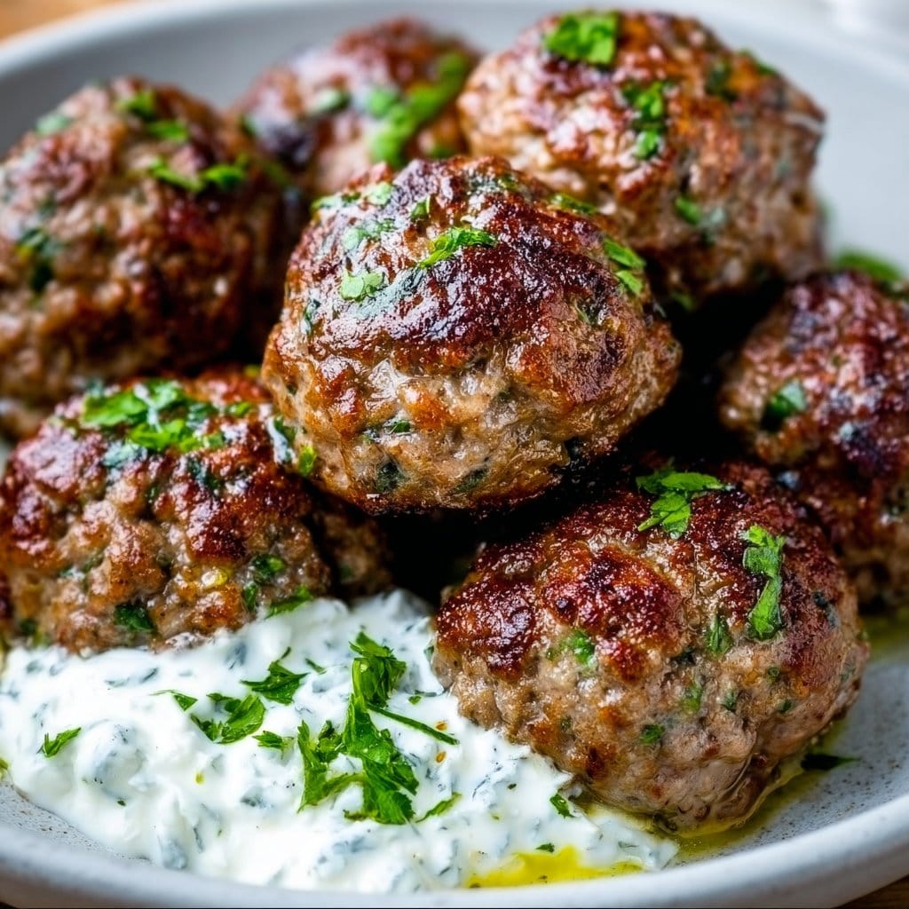 Keto Greek Meatballs
