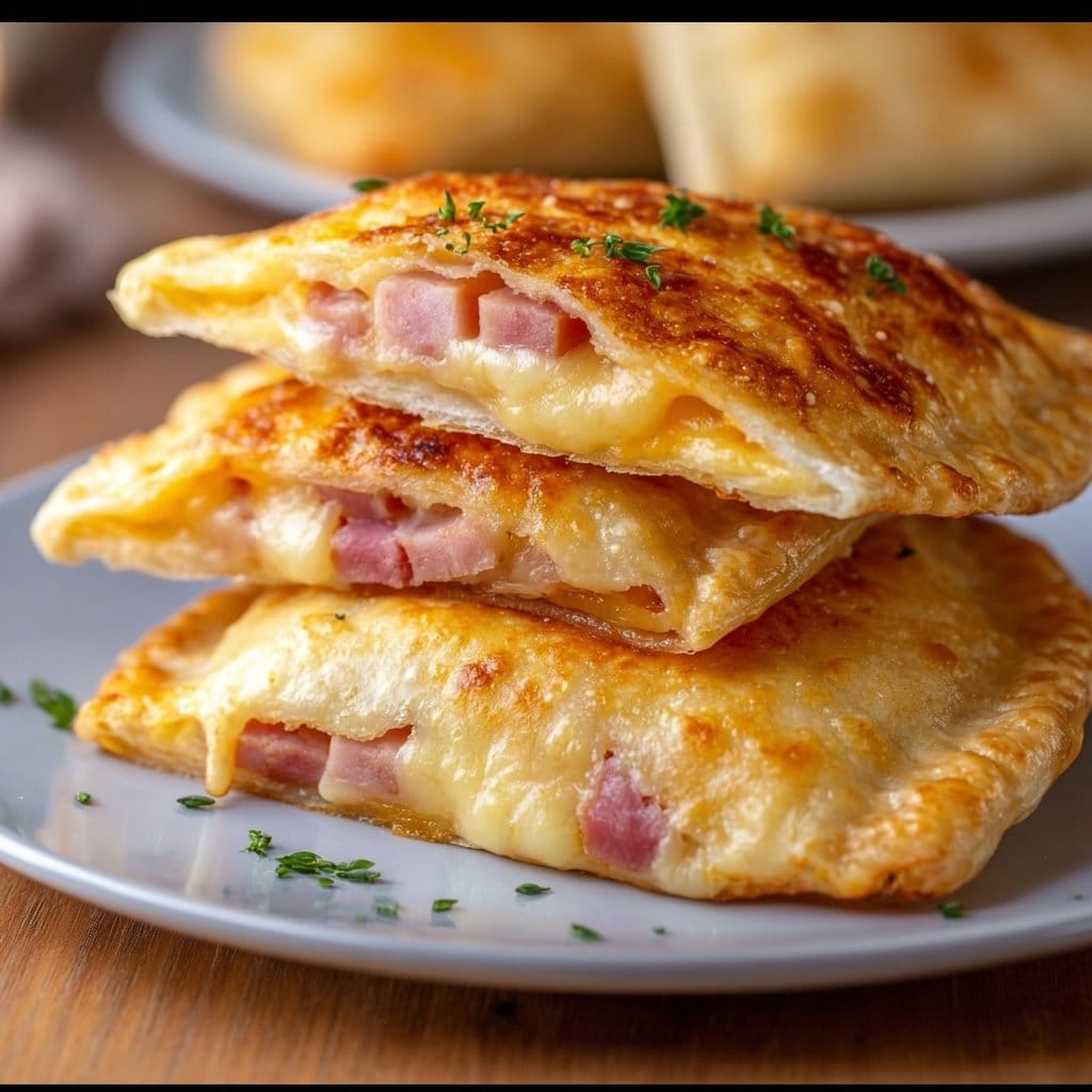 Schinken-Käse-Taschen im Airfryer