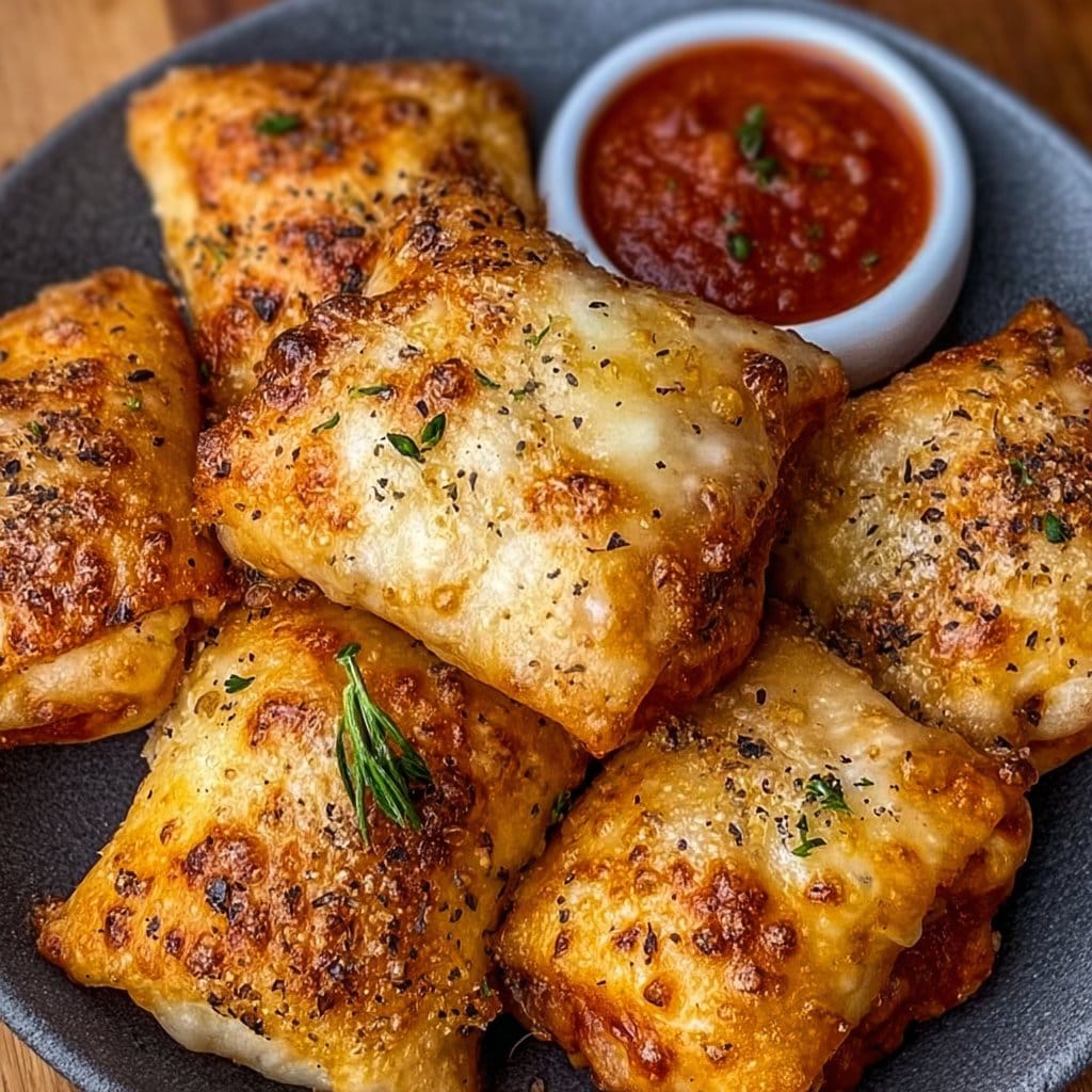 Luftfritteuse Pizza-Rollen für den perfekten Snack