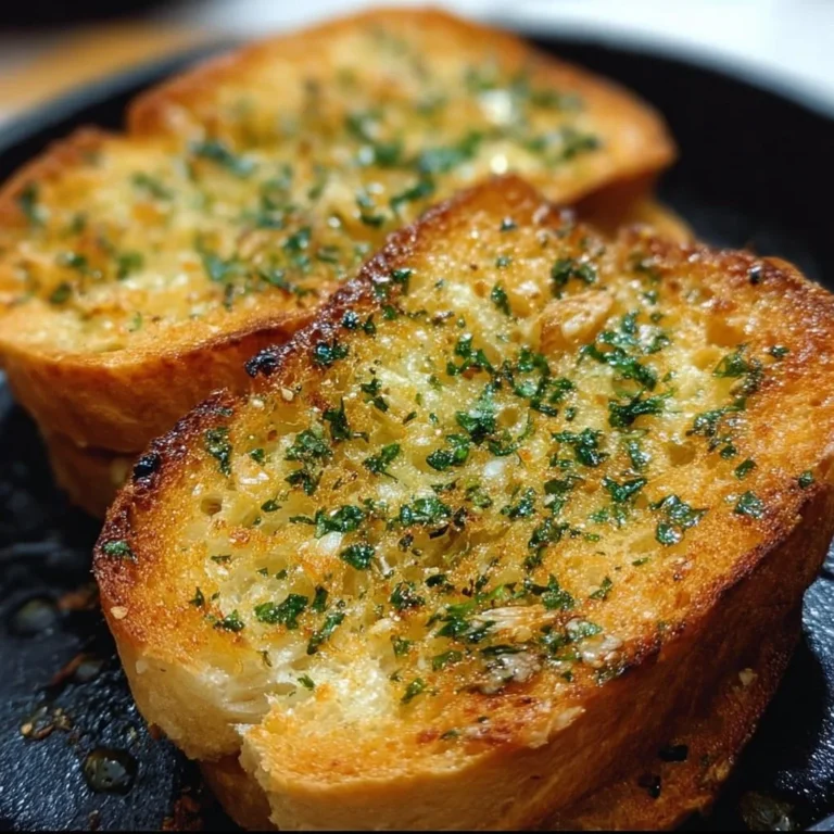 Knoblauchbrot aus dem Airfryer, knusprig und aromatisch