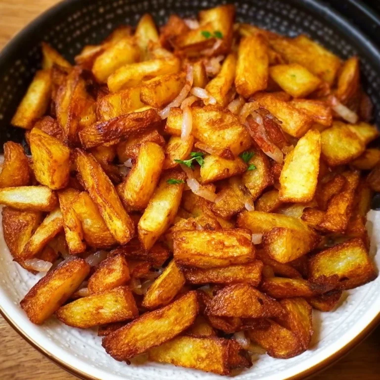 Bratkartoffeln in der Heißluftfritteuse, knusprig und lecker zubereitet