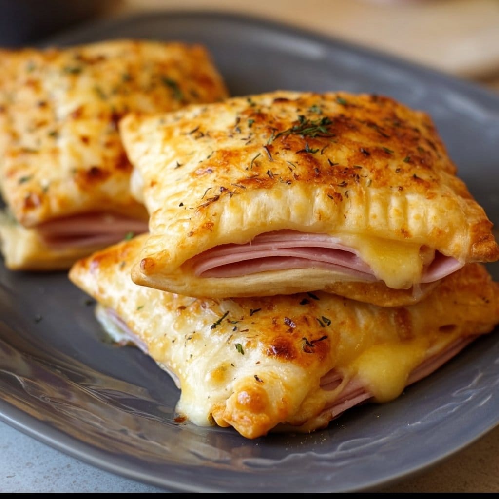 Schinken-Käse-Taschen im Airfryer