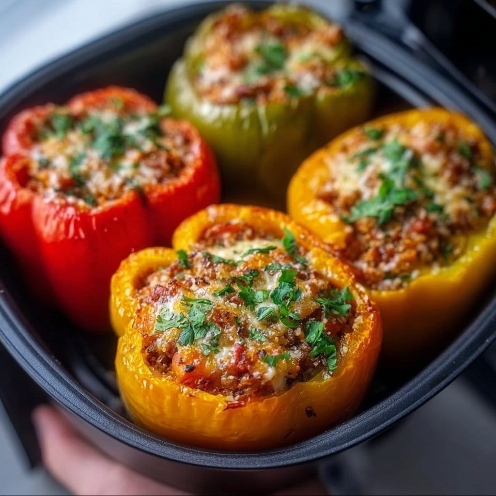 Gefüllte Paprika aus dem Airfryer: Ein Unglaublich Essenzielles Rezept für 4 Personen
