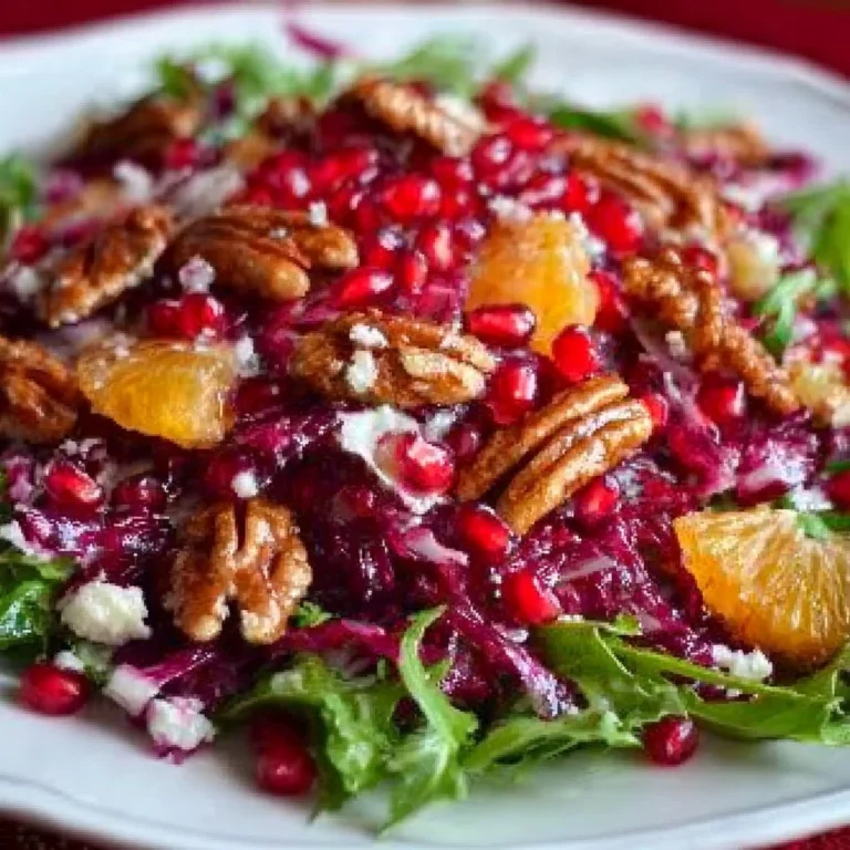 Festlicher Weihnachts-Salat mit buntem Gemüse und saisonalen Zutaten