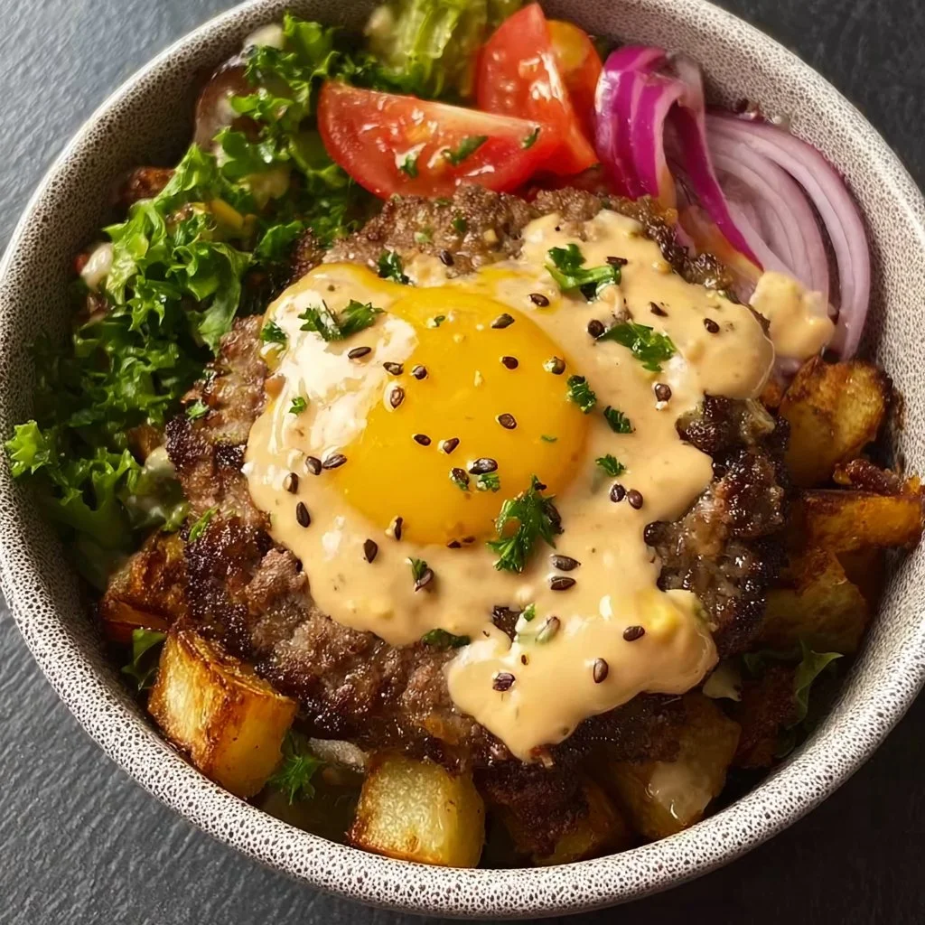 Burger in der Schüssel