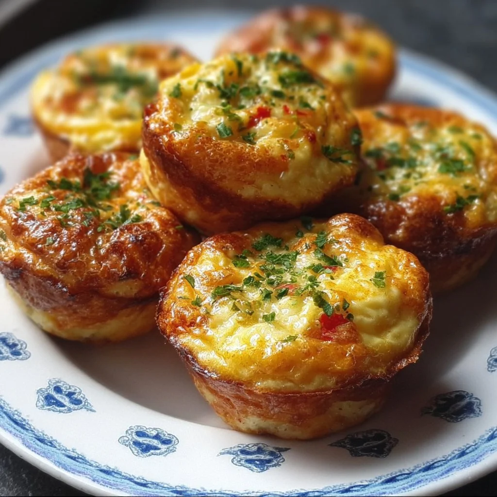 leckere Eiermuffins frisch gebacken auf einem Frühstückstisch