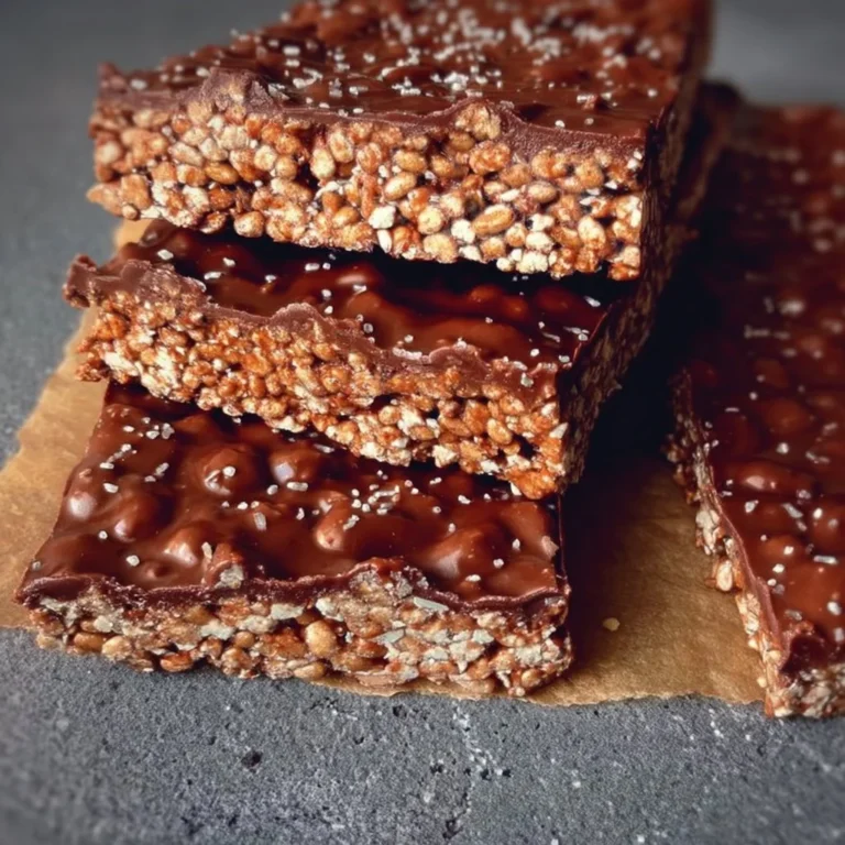 Glutenfreie und vegane Schokoladen-Crisp-Riegel auf einem Teller