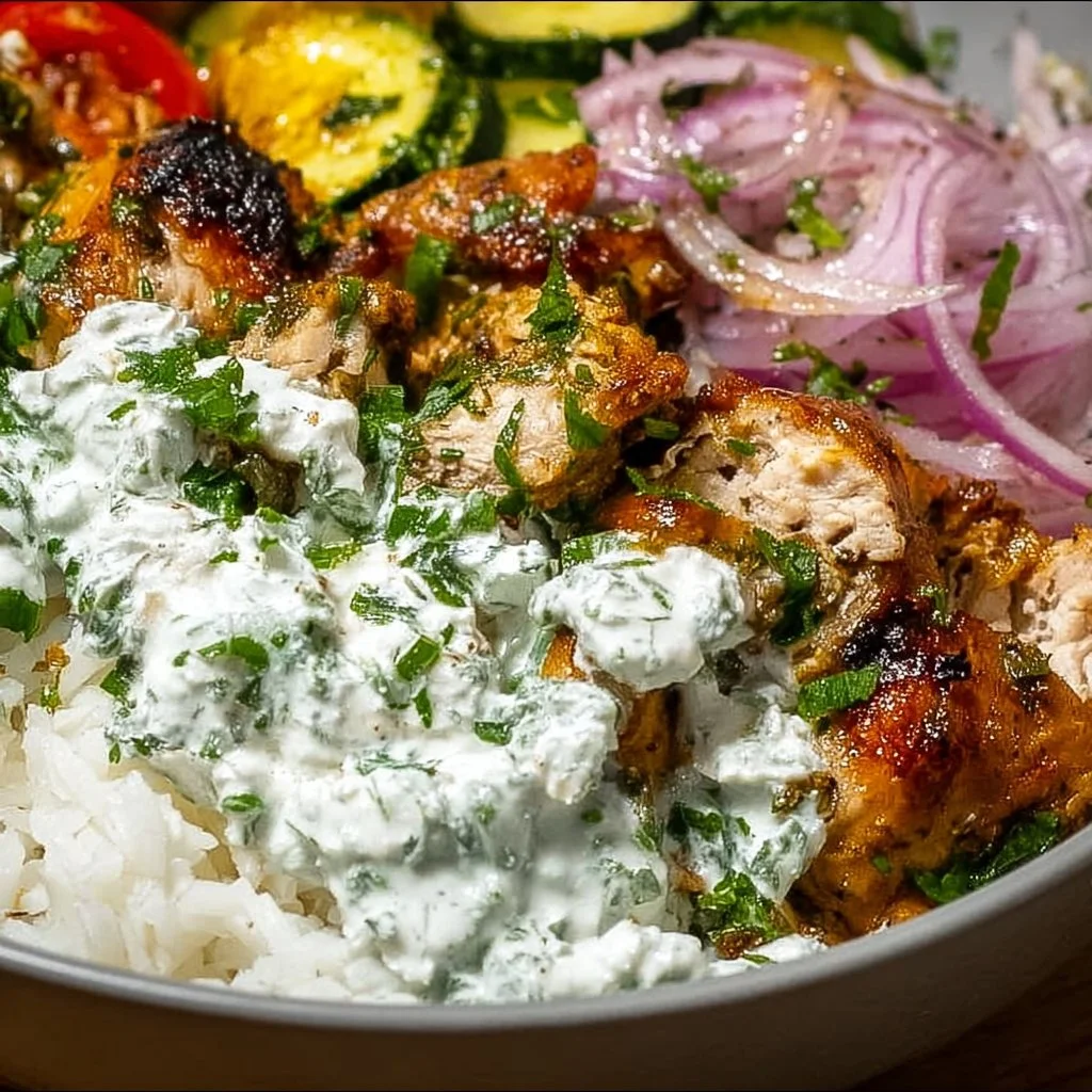 Griechische Hähnchen Bowl