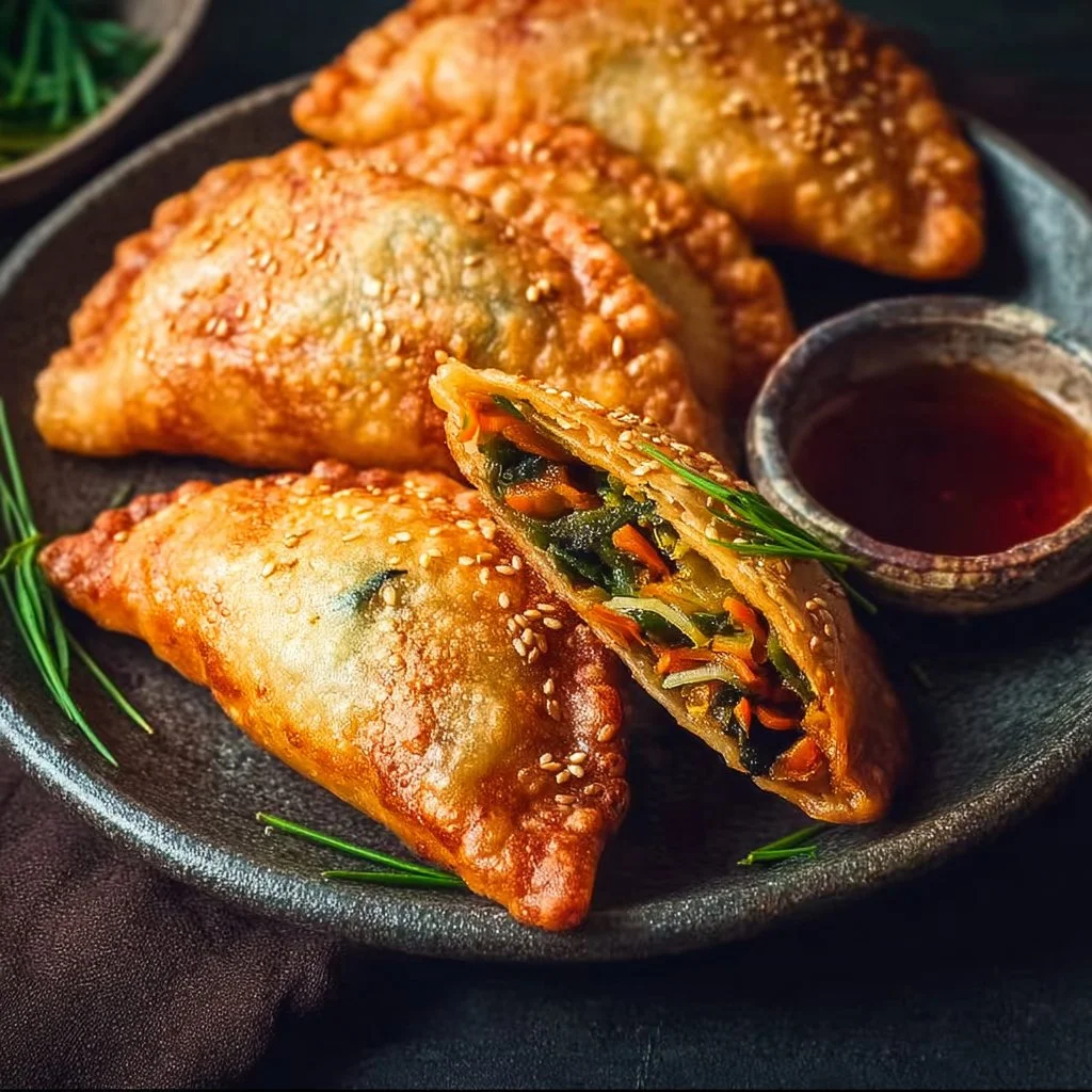 Knusprige Gemüsetaschen (veganes Rezept) – gesundes Abendessen leicht gemacht