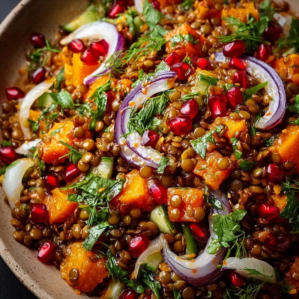 Orientalischer Linsensalat