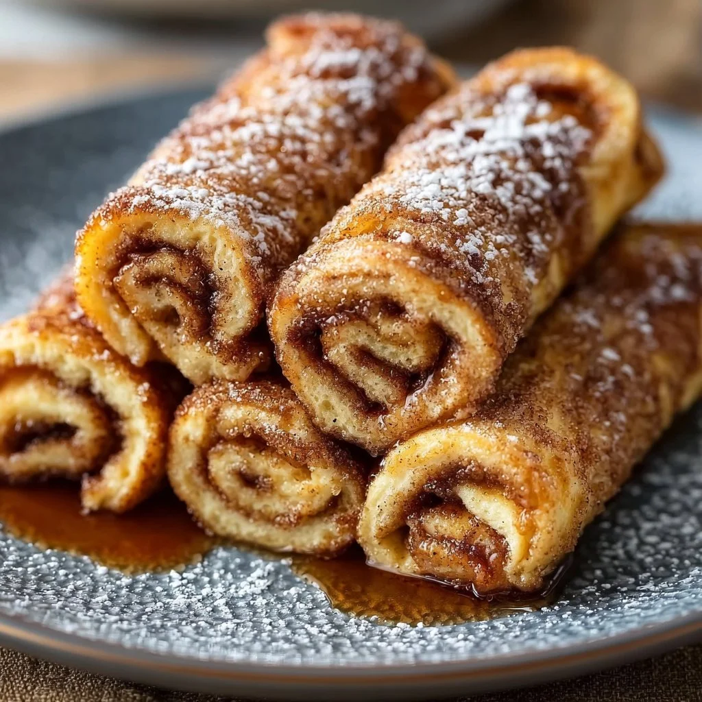 Zimtrollen Französischer Toast Roll Ups